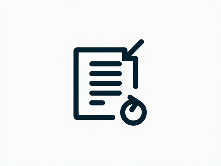 Icono de un documento con una flecha de actualización, simbolizando cambios en la política
